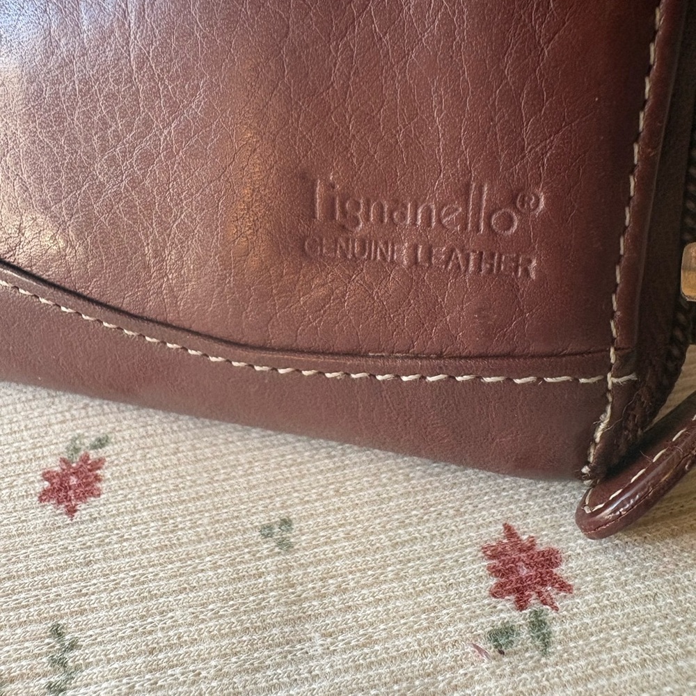 Tignanello Rich Brown Leather Key & Card Holder - Picture 3 of 4